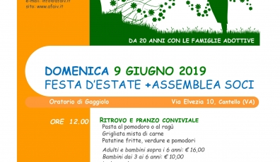 ASSEMBLEA DEI SOCI E FESTA ESTATE 2019